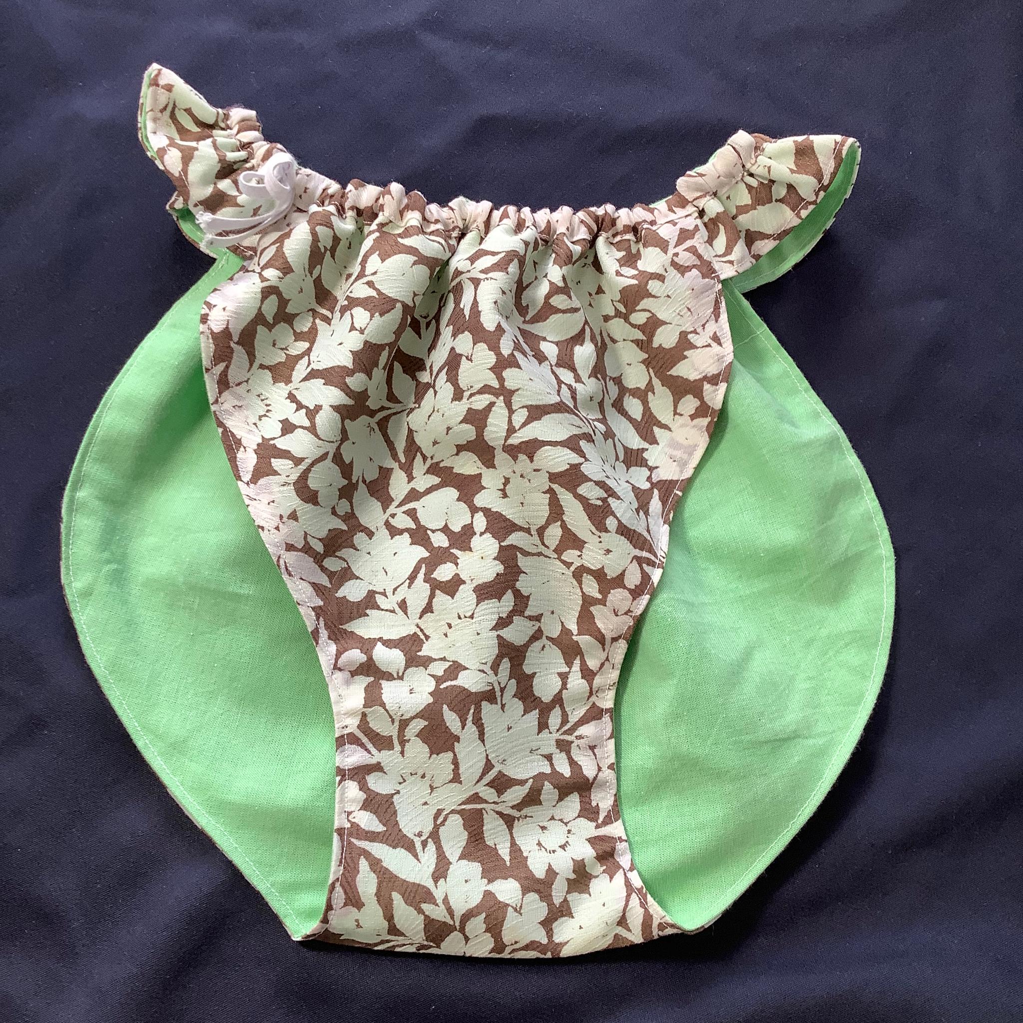 フンティ・姫パン・ふんどしパンツ【028-a】繊細さん敏感肌に優しいリラクゼーションふんティボタニカル花さらし緑 | 2枚目